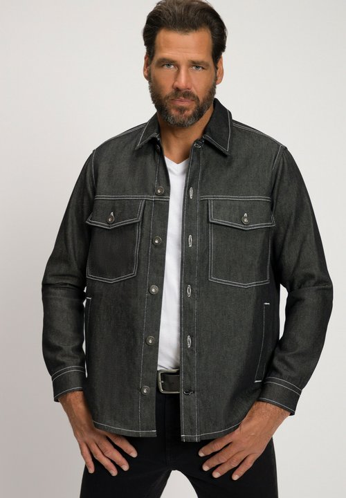 STHUGE LANGARM - Hemd - dark blue denim/dark-blue denim - Zalando.ch