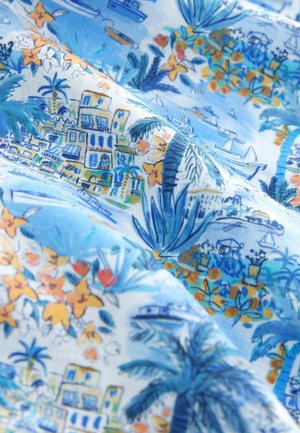 Next, REGULAR FIT - SIGNATURE LIBERTY SHORT SLEEVE SHIRT . - Skjorter - blue palm