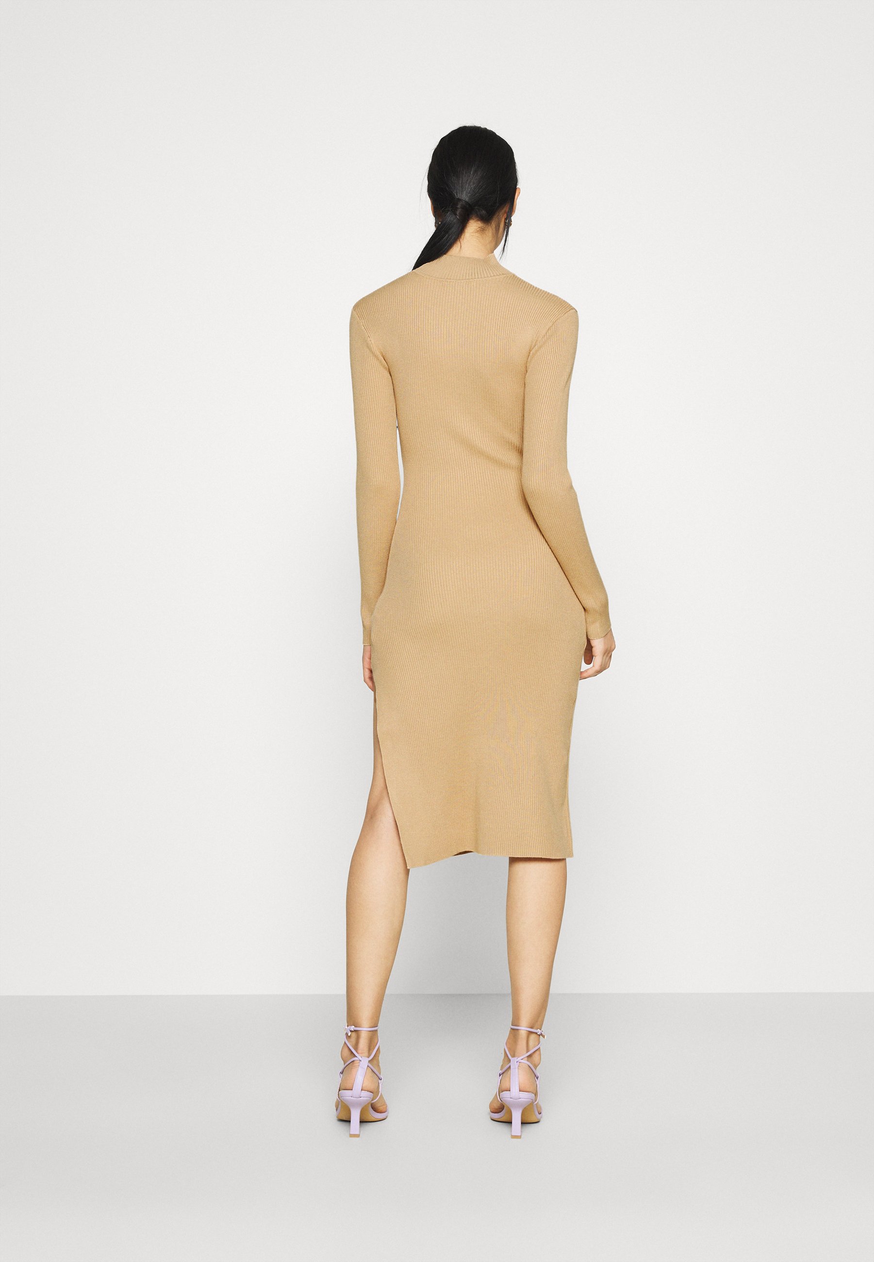 side split midi dress