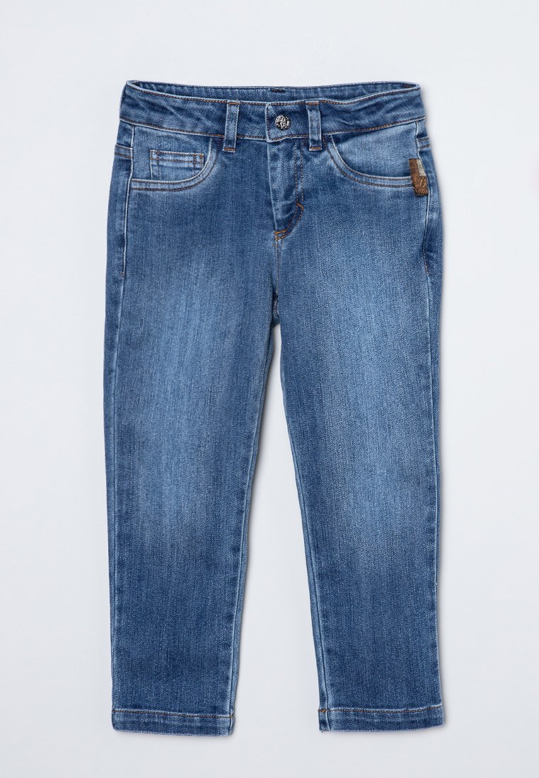 Roberto Cavalli Junior Slim fit jeans blauw Roberto Cavalli Junior Slim fit jeans blauw