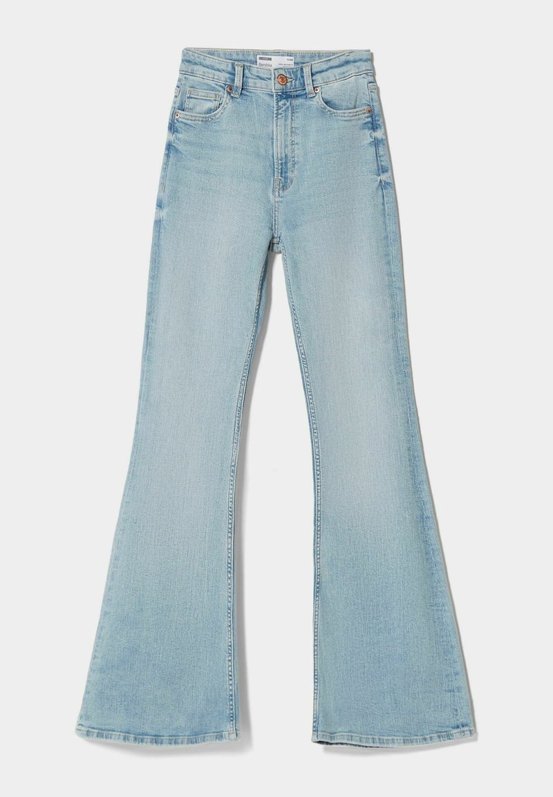 Bershka Flared Jeans lichtblauw denim
