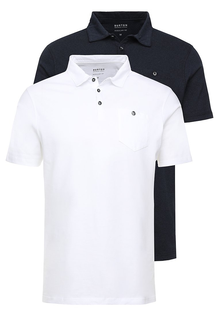 Burton London BASIC 2 PACK - Polo - navy/white/azul Zalando.es