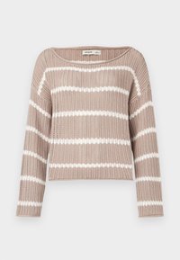 STITCHY  - Svetr - oatmeal/white