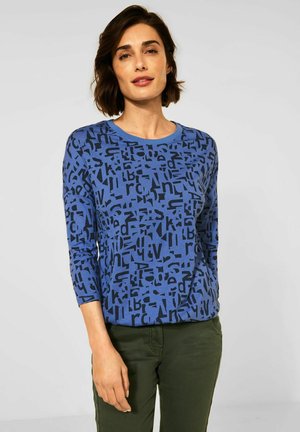 MIT LETTER DESSIN - Maglietta a manica lunga - blau