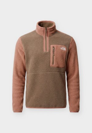The North Face, YUMIORI 1/4 ZIP - Φλις πουλόβερ - smokey brown/copper silt