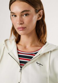 Pepe Jeans Sweater met rits - oyster white