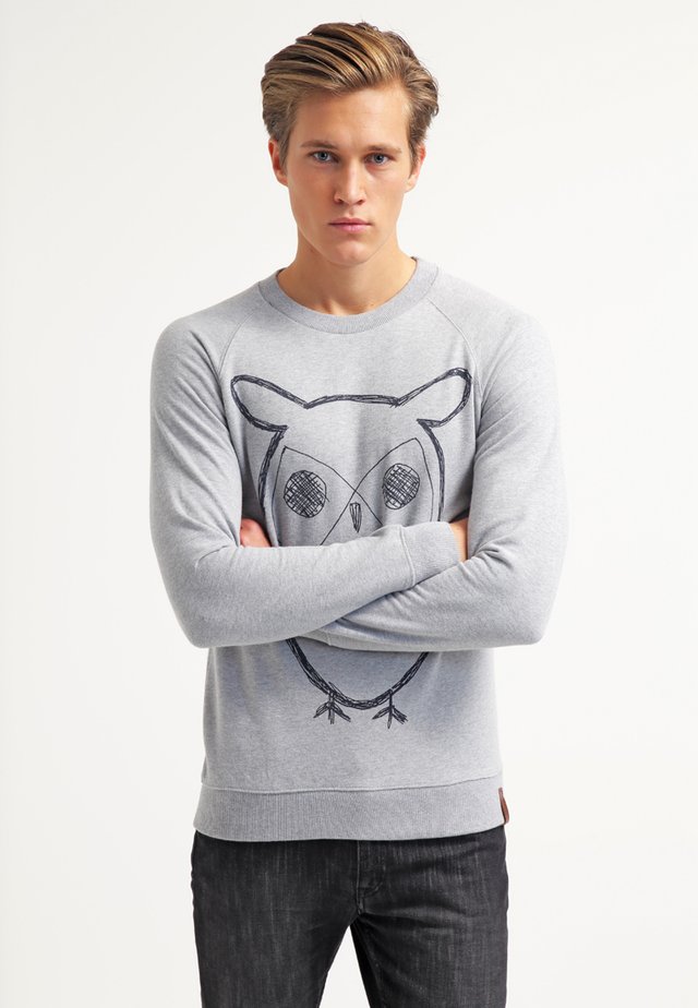 BIG OWL - Collegepaita - grey melange