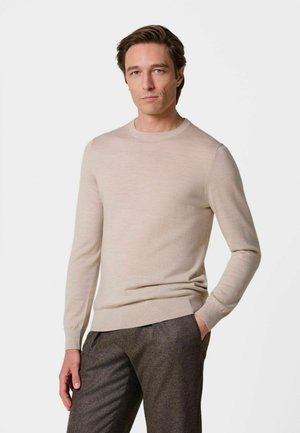 PROFUOMO, PROFUOMO PULLOVER CREW-NECK - Jersey de punto - beige