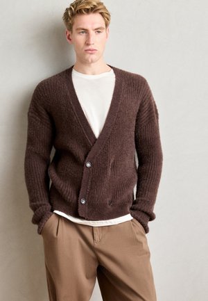 HAIRY CARDIGAN - Kardigán - demitasse