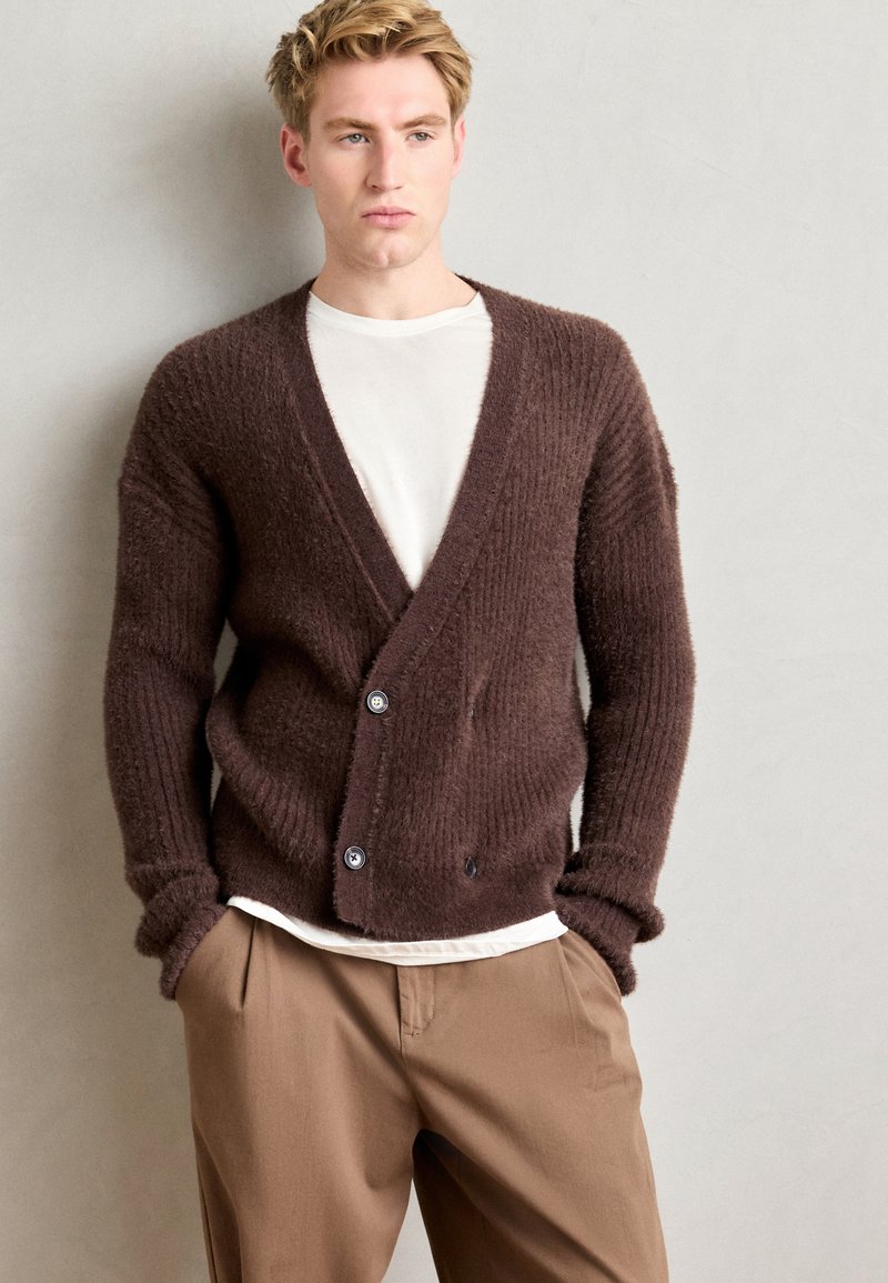 Scotch & Soda HAIRY CARDIGAN - Kardigán - demitasse