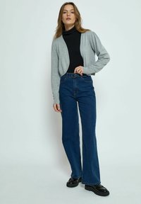 PEPPERCORN PUFF SLEEVE - Kardiganas - light grey melange