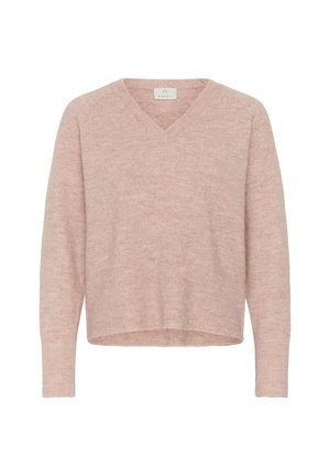 Kaffe, KANIEL V-NECK - Jersey de punto - pale mauve melange
