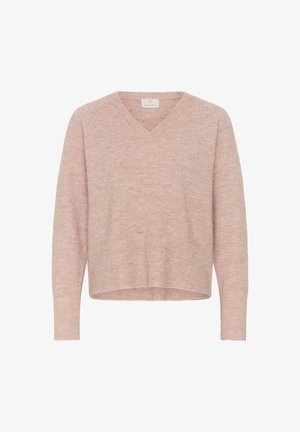 Kaffe, KANIEL V-NECK - Jersey de punto - pale mauve melange