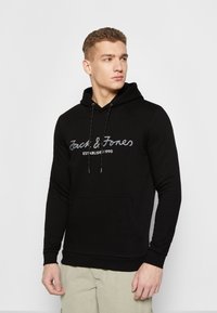 Jack & Jones JCOBERGSWEAT HOOD NOOS - Džemperis ar kapuci - black
