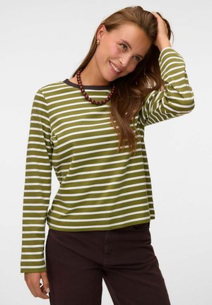 Vero Moda, T-SHIRT VMBOPHA TOP - T-shirt à manches longues - sphagnum
