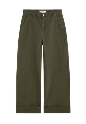 Scalpers, SCALPERS SCFOLDED DENIM PANT - Pernera ancha - khaki