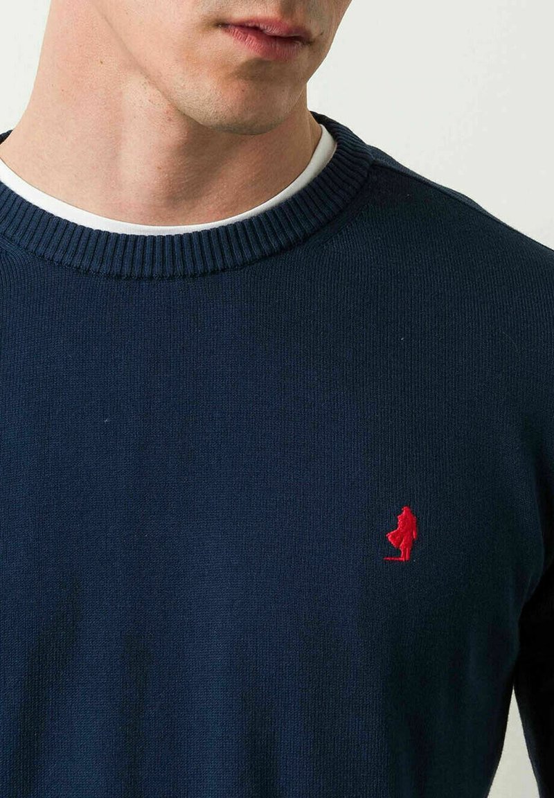 Herren Strickjacken | MCS Strickpullover blue/blau - AJ47464 Herren Strickjacken | MCS Strickpullover blue/blau - AJ47464