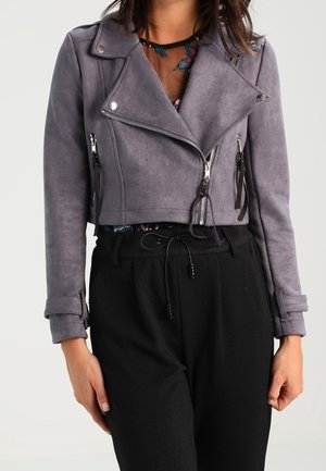 Veste en similicuir - grey
