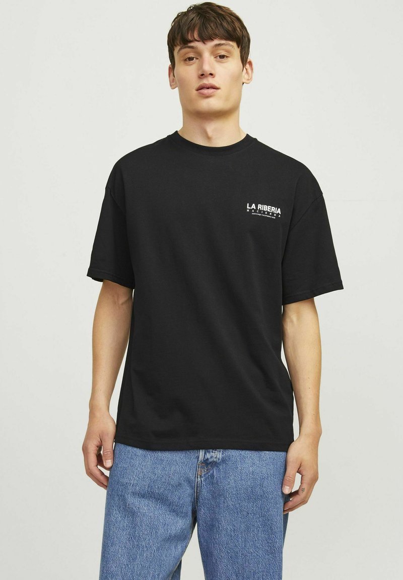 Jack & Jones JORMERCADO TEE SS CREW NECK - Trükipildiga T-särk - black