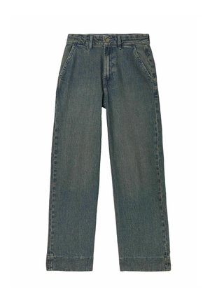 FatFace, WIDE LEG CROP JEANS - Jeans Straight Leg - dark teal blue