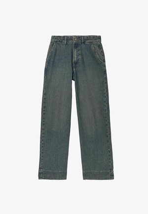 FatFace, WIDE LEG CROP JEANS - Jeans Straight Leg - dark teal blue