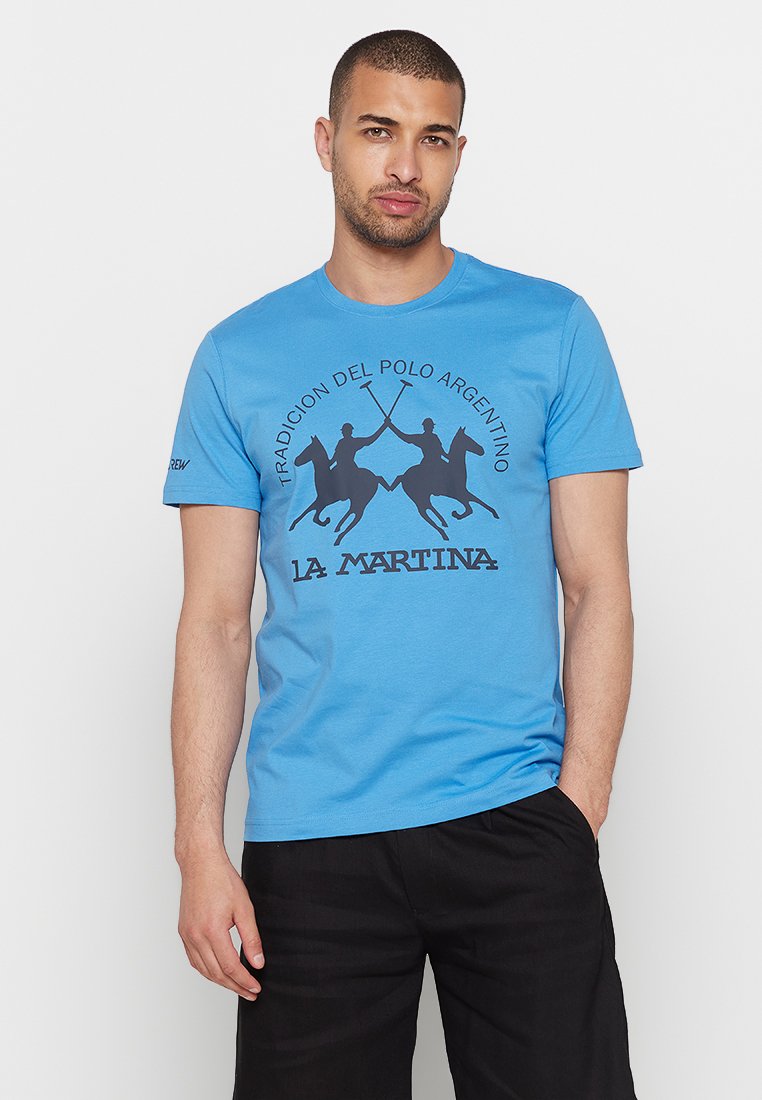 LA MARTINA T-shirt print blauw LA MARTINA T-shirt print blauw