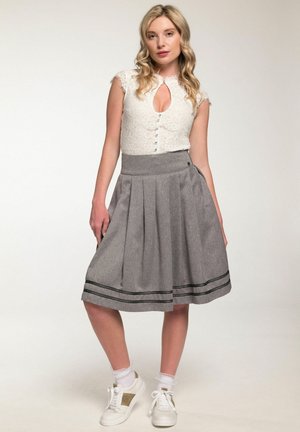 GLORA - A-line skirt - grau