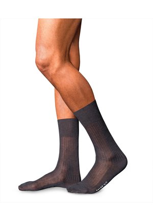 FALKE No. 10 Pure Fil d´Écosse Luxury Line - Chaussettes - anthracite mel. (3190)