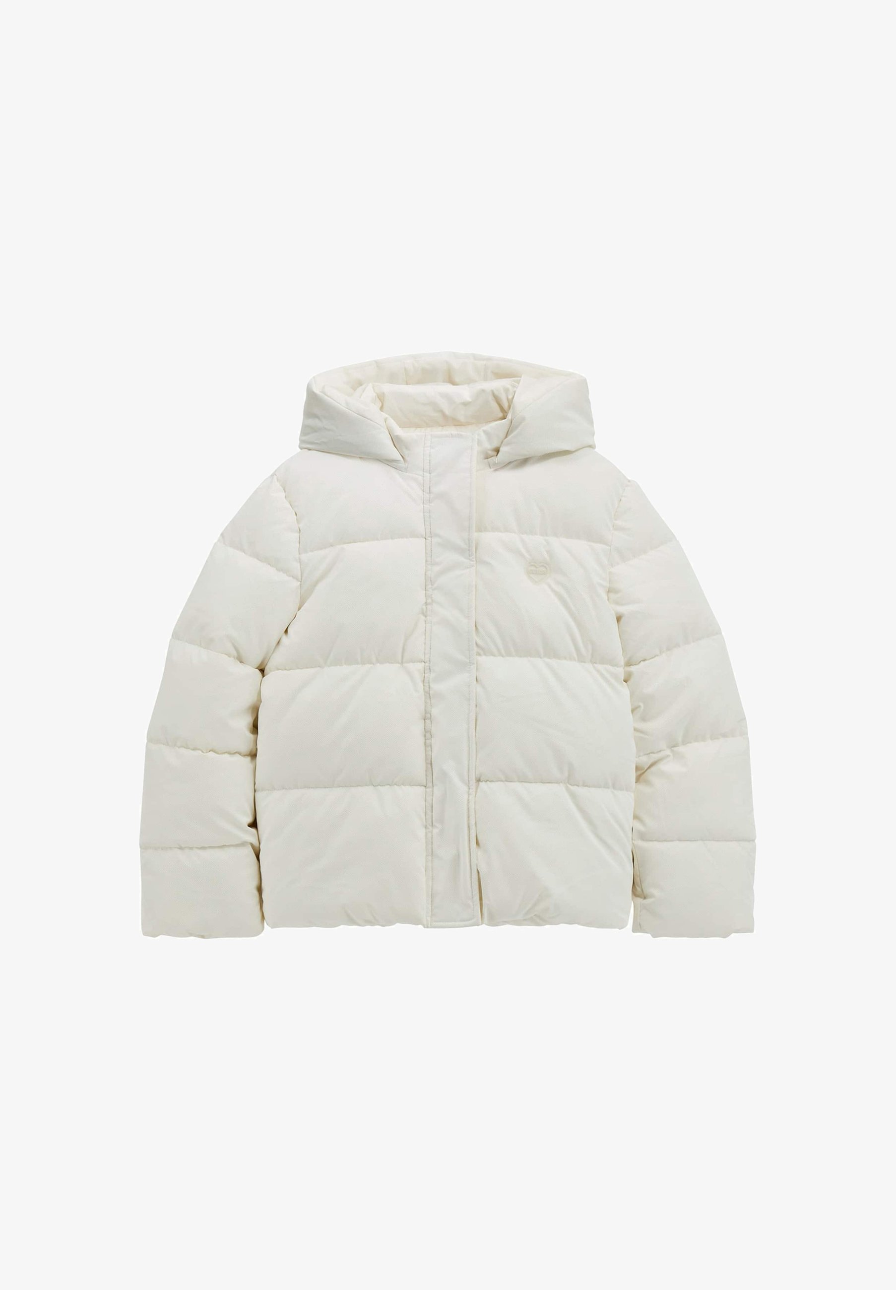 Guess HOODED LS PADDED PUFFER W ZIP Giacca invernale weiß