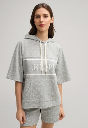 HOODIE - Print T-shirt - grau ecru