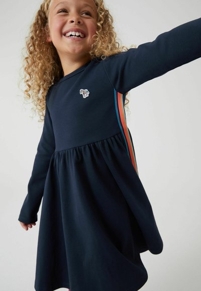 Paul Smith Junior ZEBRA LOGO ARTIST STRIPE PONTE - Vardagsklänning - navy