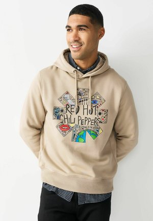 REGULAR FIT - RED HOT CHILLI PEPPERS GRAPHIC LICENCE  - Kapuzenpullover - neutral stone