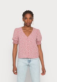 JDY JDYJULIA SMOCK - Blusa - nostalgia rose/cloud dancer