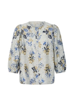 Fransa, FRSERENA SH 1 - Blouse - senena fl pumicestone blue