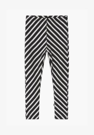 STRIPE UNISEX - Leggings - black/sand