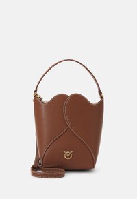 Pinko HEART BUCKET - Ručna torba - cuoio/antique gold