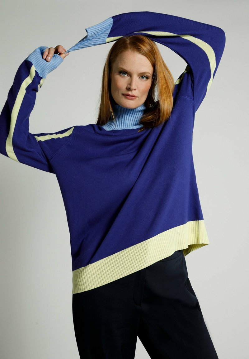 Damen Strickjacken | Ulla Popken Strickpullover blauviolett/nicht definiert - FP49011 Damen Strickjacken | Ulla Popken Strickpullover blauviolett/nicht definiert - FP49011