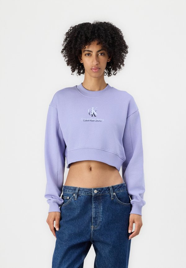 SHADOW GRAPHIC CREWNECK - Sweatshirt - persian violet