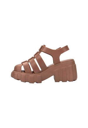 MEGAN - Sandalias con plataforma - bk brown