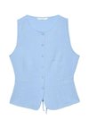 SLEEVELESS BUTTONED TOP 02031525 - Veste sans manches - light blue