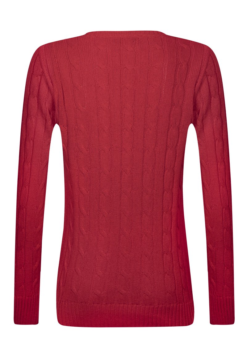 Damen Strickjacken | Denim Culture PERLA Strickpullover rot - IL17412 Damen Strickjacken | Denim Culture PERLA Strickpullover rot - IL17412