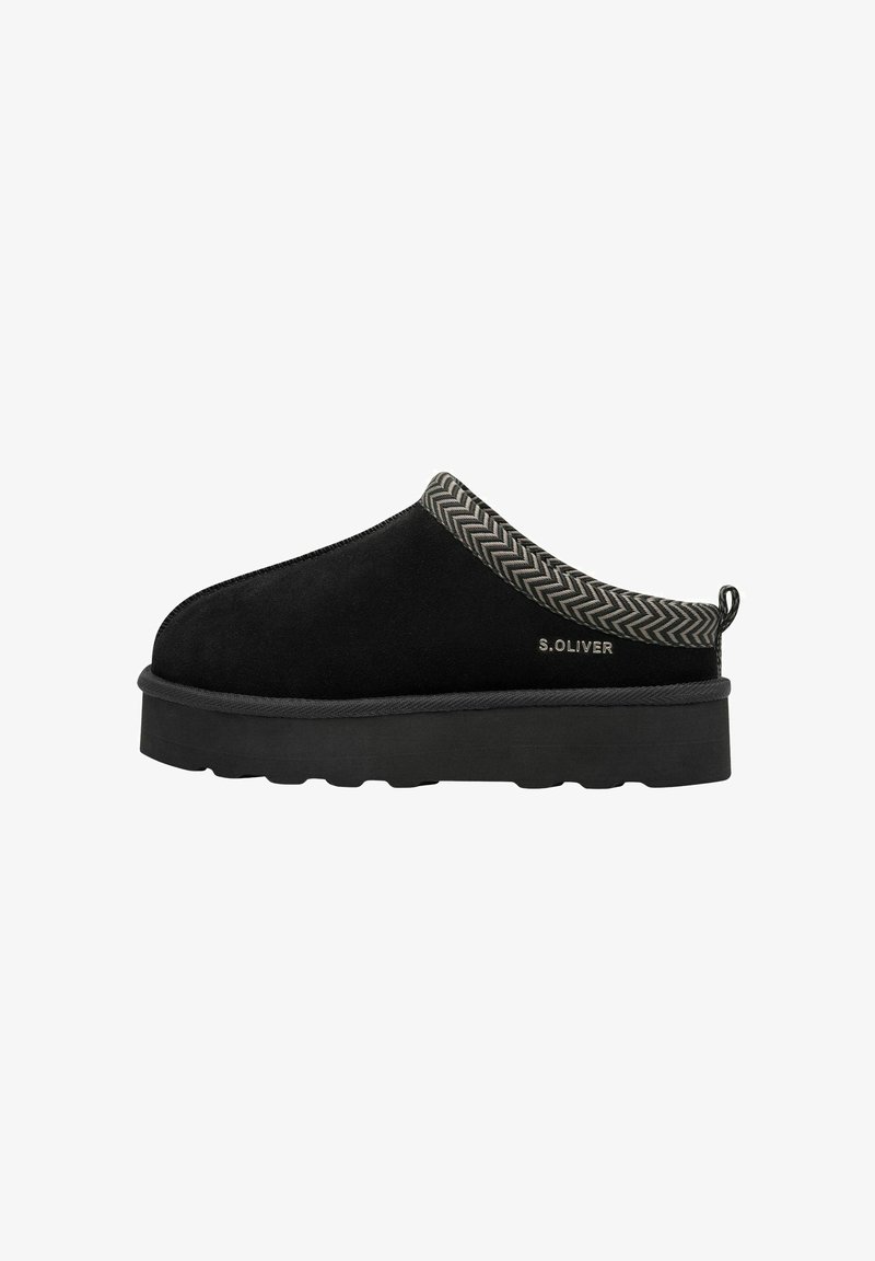 s.Oliver Pantoffels - black