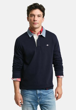 GANT REG HEAVY RUGGER - Polo shirt - evening blue