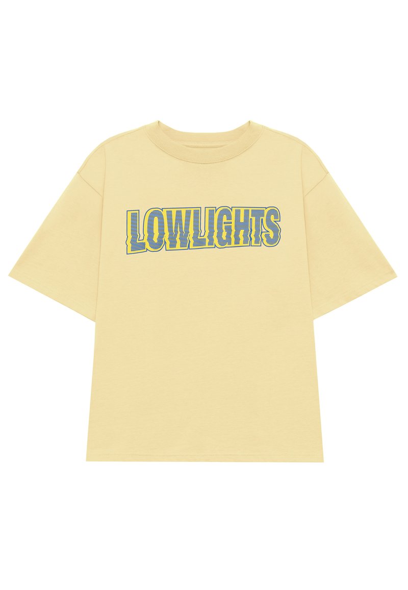 LOW LIGHTS STUDIOS® T-shirt print geel