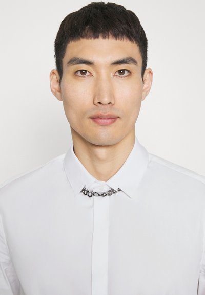 Neil Barrett SLIM BOLT COLLAR DETAIL LONG SLEEVE SHIRT - Camisa - white