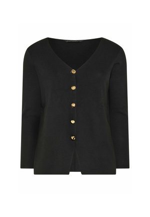 Evans, PLUS SIZE CARDIGANS - Vest - black