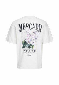 Jack & Jones JORMERCADO TEE SS CREW NECK - Trükipildiga T-särk - bright white