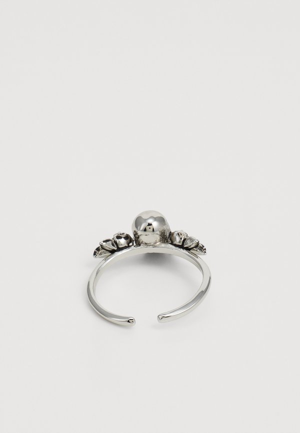 SKULL & ROSE FLOWER CUSTOM-CAST BAND UNISEX - Ring4