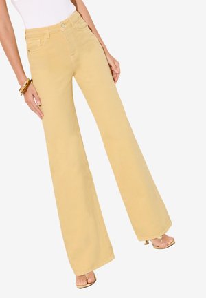 Friends Like These REGULAR FIT - WIDE LEG FRONT SEAM JEANS . - Wide leg - buttermilk yellow