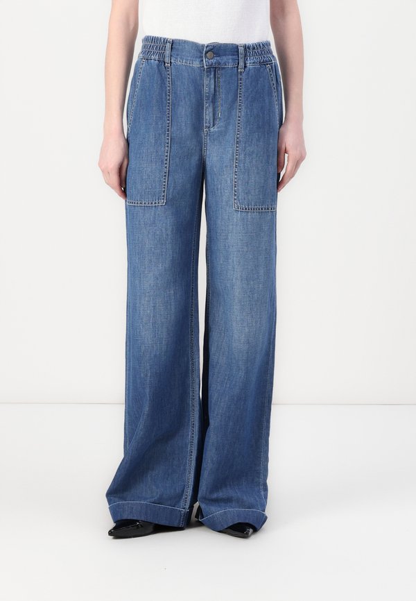 BEAT BRAID - Flared Jeans - work wash